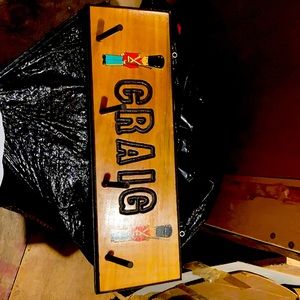 Home: Homemade name hangar